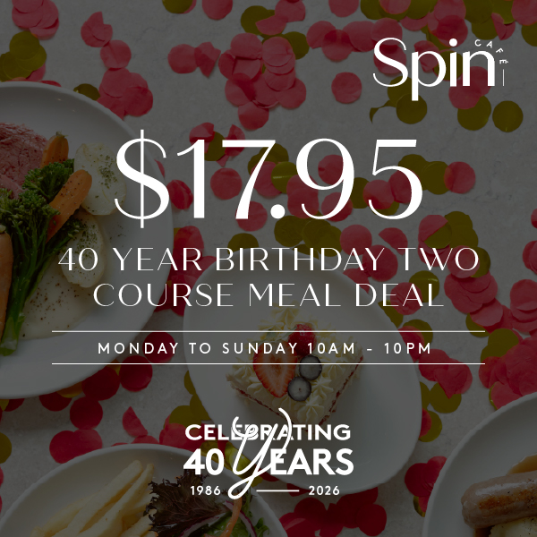 Spin Cafe Birthday Meal Deal